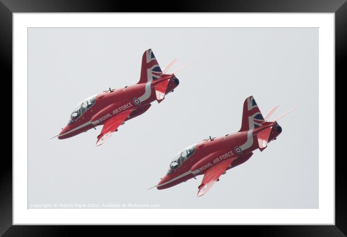 Red Arrows  Framed Mounted Print by Martin Pople