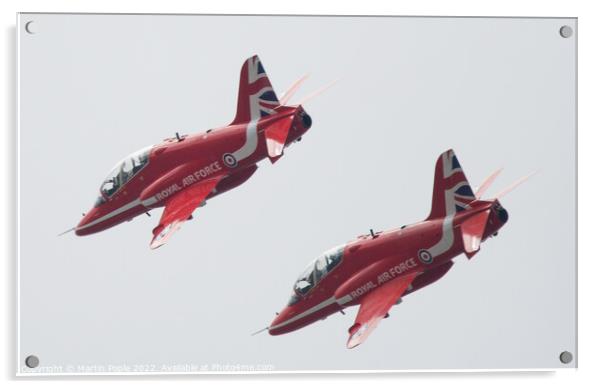 Red Arrows  Acrylic by Martin Pople