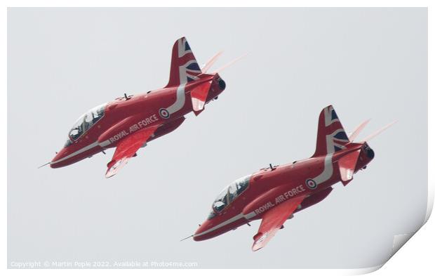 Red Arrows  Print by Martin Pople