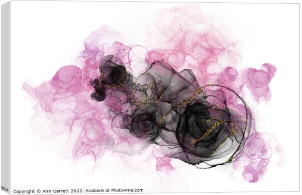 Inky Black Rose Canvas Print by Ann Garrett