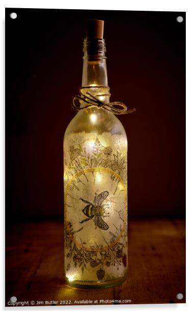 Light Wine Acrylic by Jim Butler