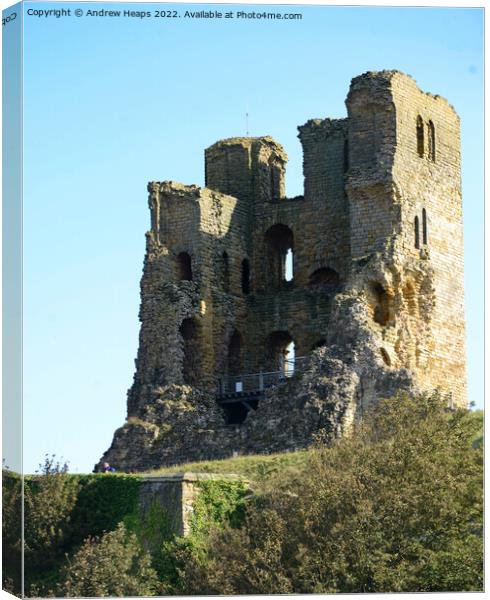 Majestic Ruins of Scarborough Castle Canvas Print by Andrew Heaps