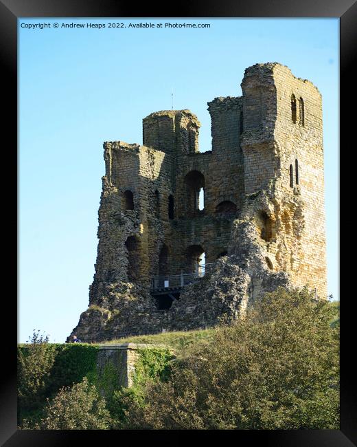 Majestic Ruins of Scarborough Castle Framed Print by Andrew Heaps