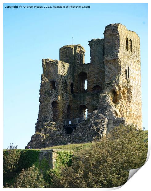 Majestic Ruins of Scarborough Castle Print by Andrew Heaps