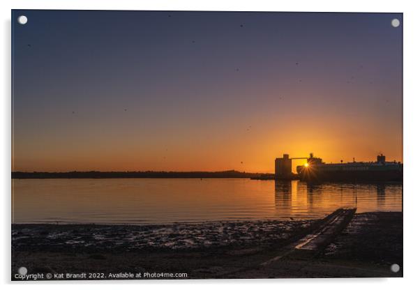 Southampton Water at Sunset Acrylic by KB Photo