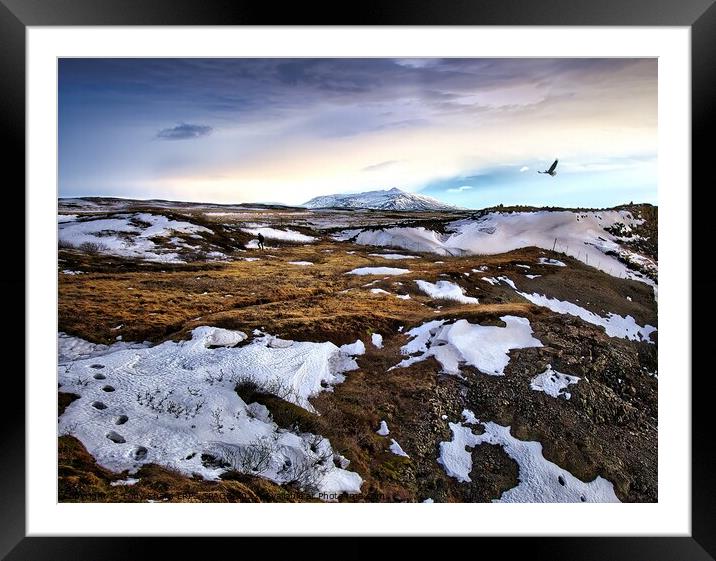 MOUNTAIN AND WASTELAND - ICELAND Framed Mounted Print by Tony Sharp LRPS CPAGB