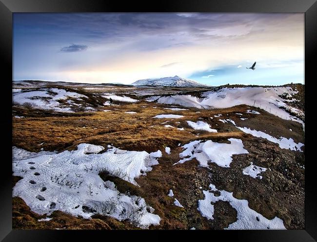 MOUNTAIN AND WASTELAND - ICELAND Framed Print by Tony Sharp LRPS CPAGB