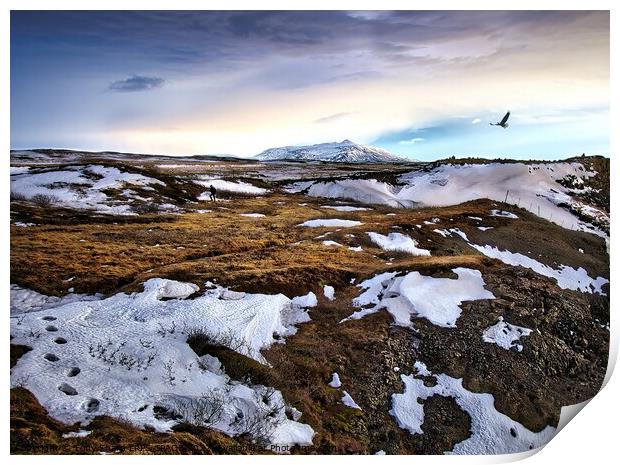 MOUNTAIN AND WASTELAND - ICELAND Print by Tony Sharp LRPS CPAGB