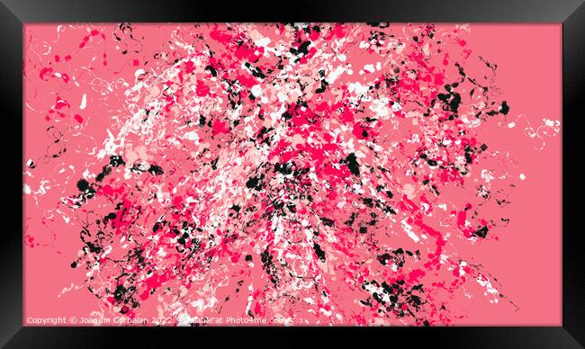 A background with abstract spots to decorate artistic textures. Framed Print by Joaquin Corbalan
