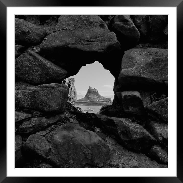 holy island Framed Mounted Print by Northeast Images