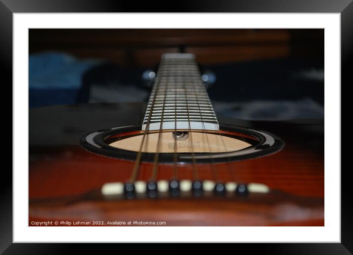 Guitar Strings 2 Framed Mounted Print by Philip Lehman
