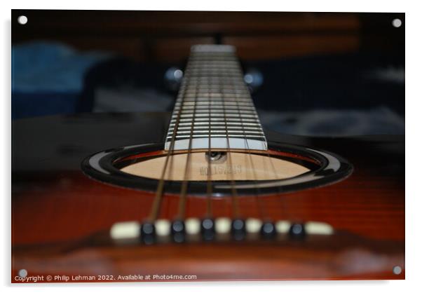 Guitar Strings 2 Acrylic by Philip Lehman