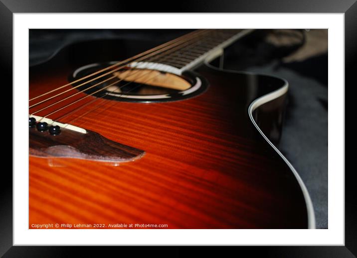 Guitar Strings 1 Framed Mounted Print by Philip Lehman