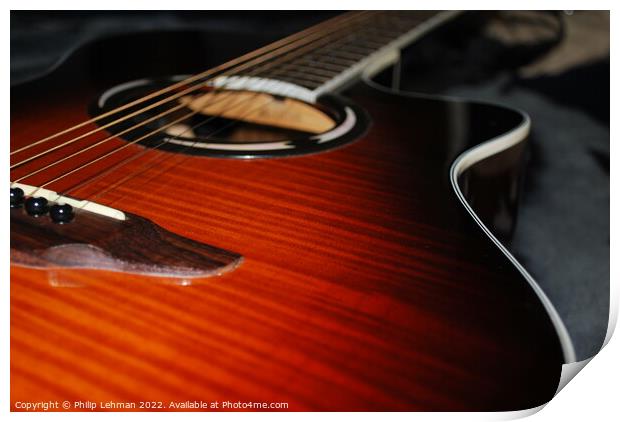 Guitar Strings 1 Print by Philip Lehman