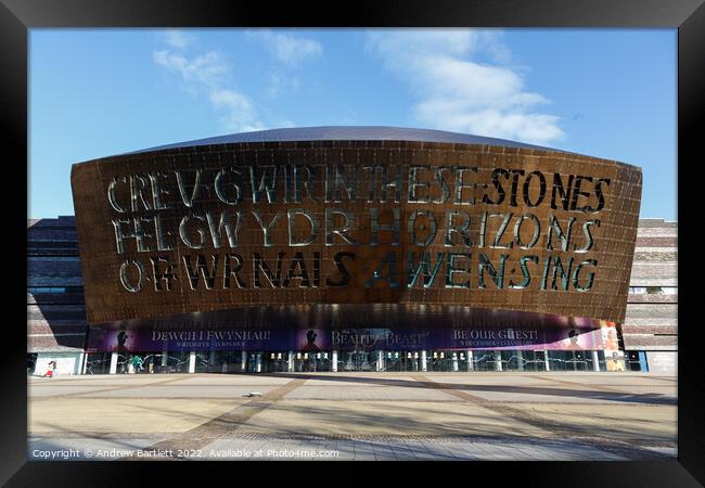 Wales Millennium Centre at Cardiff Bay Framed Print by Andrew Bartlett