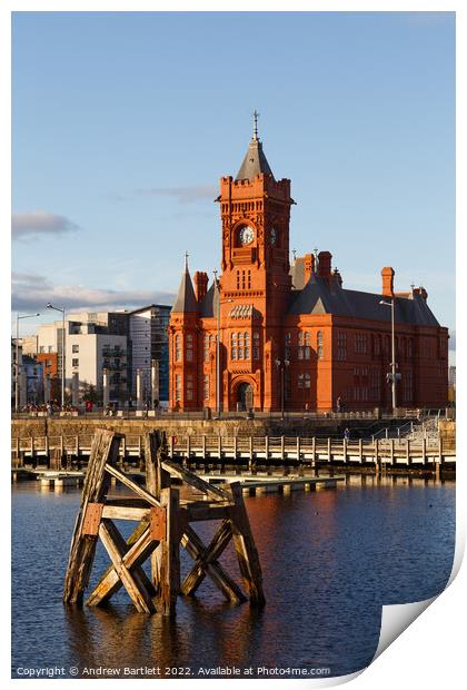 Pierhead Building at Cardiff Bay, South Wales, UK Print by Andrew Bartlett