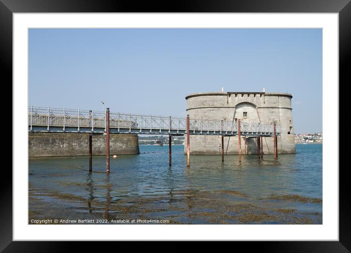 Gun Tower at Pembroke Dock, West Wales, UK Framed Mounted Print by Andrew Bartlett