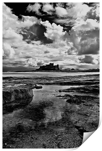 bamburgh castle Print by Northeast Images