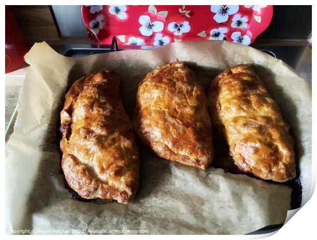 Freshly Baked Pasties Print by Roger Mechan