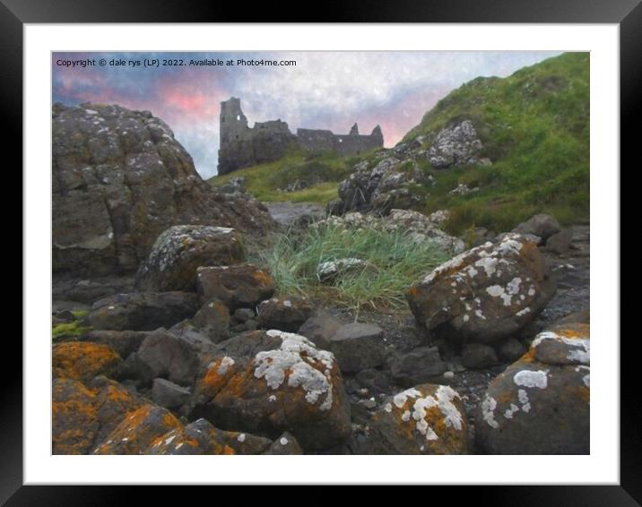 dunure castle Framed Mounted Print by dale rys (LP)
