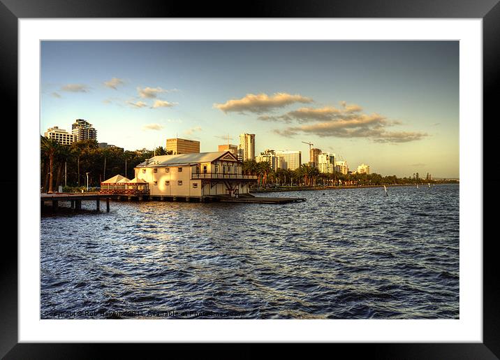 Perth Old Pier Framed Mounted Print by Rob Hawkins