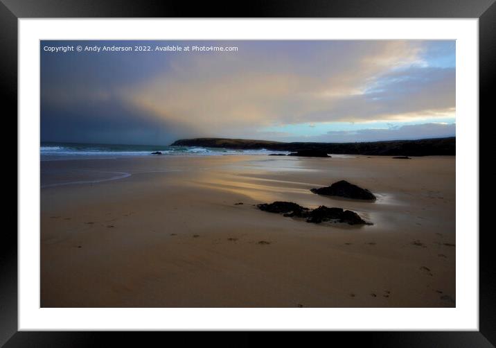 Port of Ness Lewis & Harris Framed Mounted Print by Andy Anderson