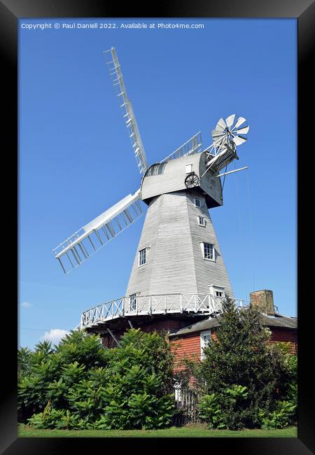 Willesborough Windmill Framed Print by Paul Daniell