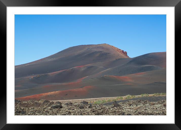 Timanfaya National Park, Lanzarote Framed Mounted Print by chris smith