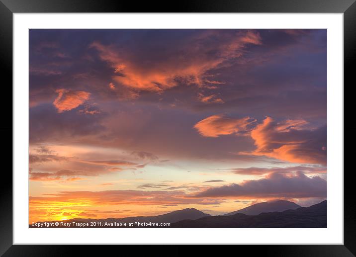 Maentwrog Sunset Framed Mounted Print by Rory Trappe