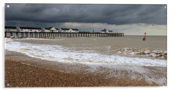 Southwold pier Acrylic by chris smith