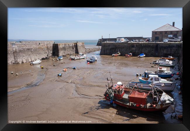 Porthcawl Harbour, South Wales, UK Framed Print by Andrew Bartlett