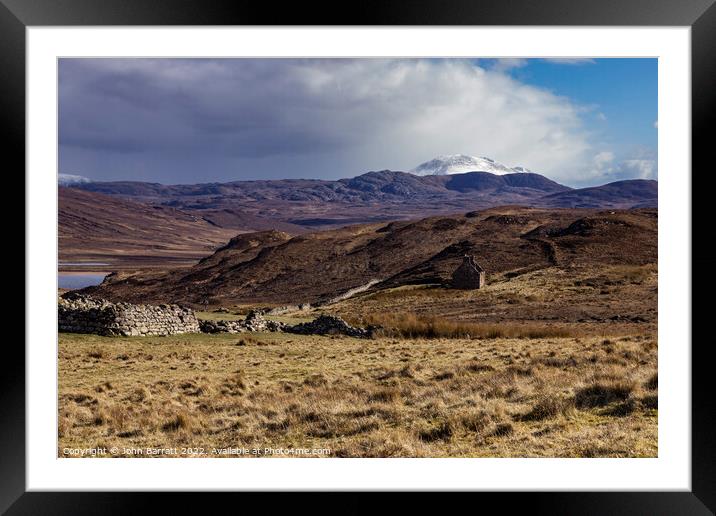 Derelict Cottage Framed Mounted Print by John Barratt