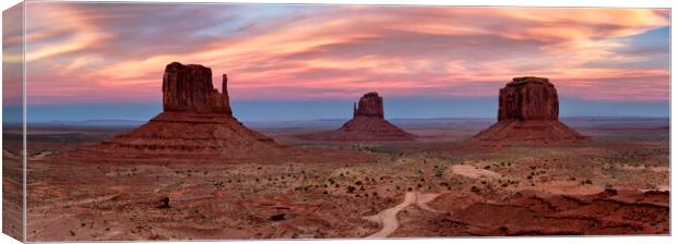 Monument Valley Panorama Canvas Print by Matthew Train
