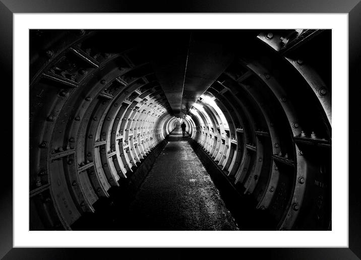 The Tunnel Framed Mounted Print by Matthew Train