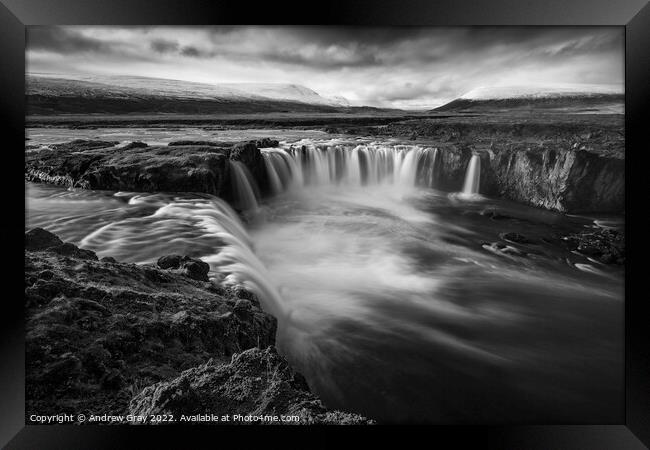 Godafoss Iceland Framed Print by Andy Gray