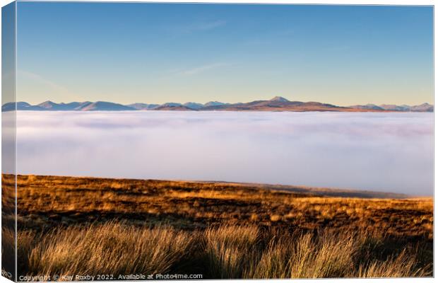 Loch Lomond and the Trossachs National Park cloud inversion Canvas Print by Kay Roxby