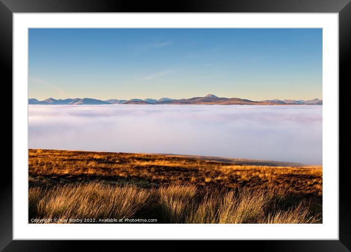 Loch Lomond and the Trossachs National Park cloud inversion Framed Mounted Print by Kay Roxby
