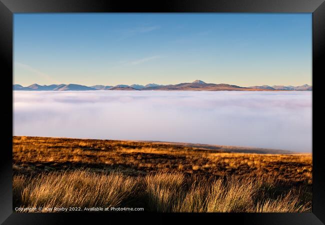 Loch Lomond and the Trossachs National Park cloud inversion Framed Print by Kay Roxby