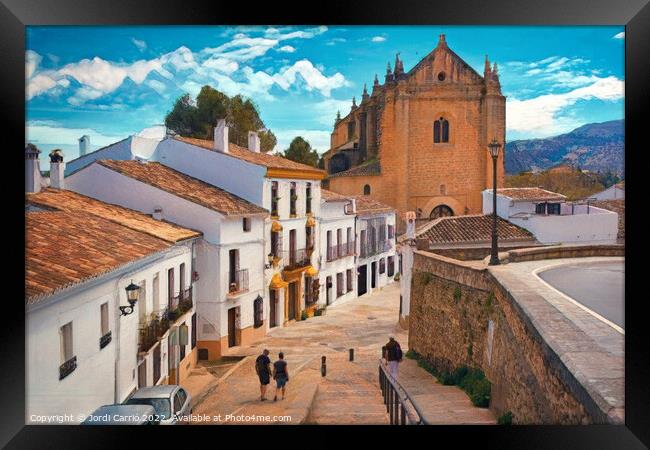 Aerial View of Historic Ronda - C1804 2933 ABS Framed Print by Jordi Carrio