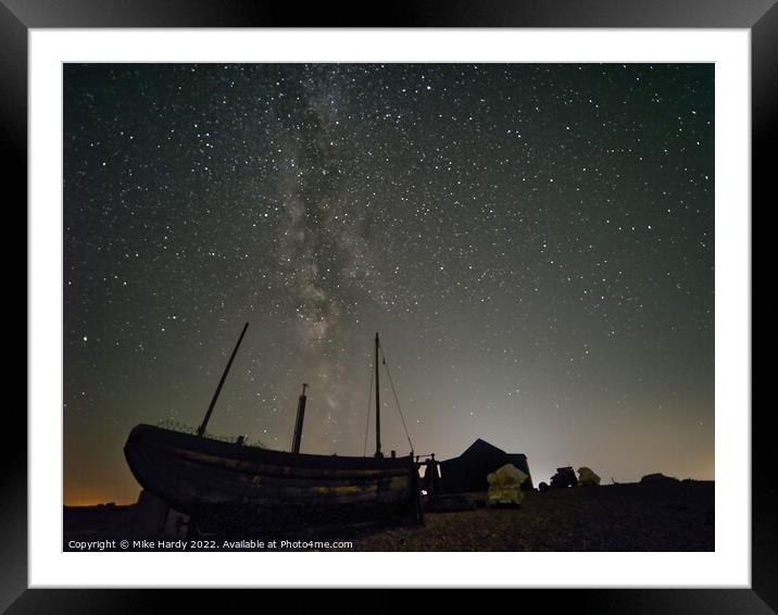Moored at the Milky Way Framed Mounted Print by Mike Hardy