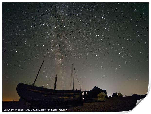 Moored at the Milky Way Print by Mike Hardy