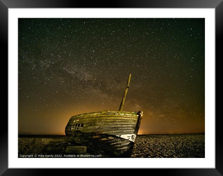 JenniRay at the Milky Way Framed Mounted Print by Mike Hardy