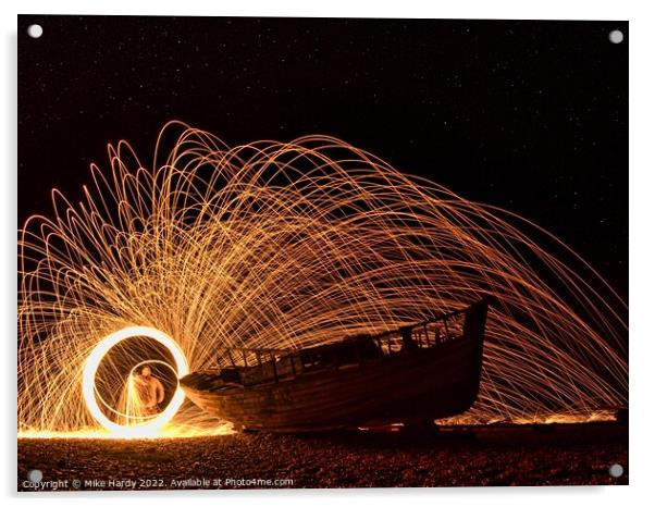 Light painting the RX 15 Acrylic by Mike Hardy