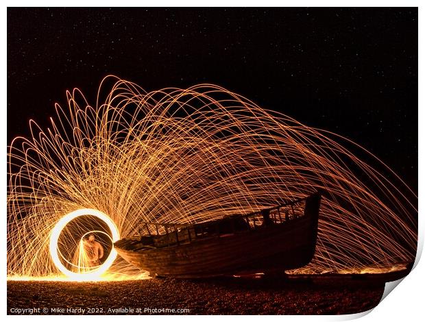 Light painting the RX 15 Print by Mike Hardy
