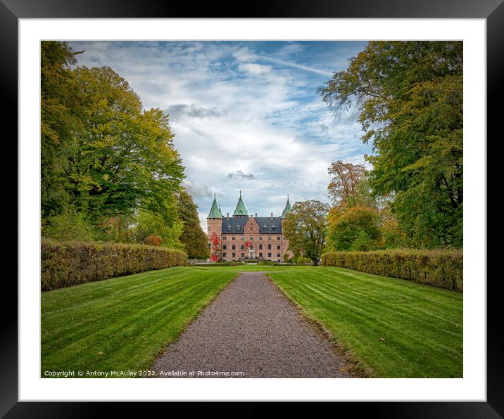 Trolleholm Castle Classic View Framed Mounted Print by Antony McAulay