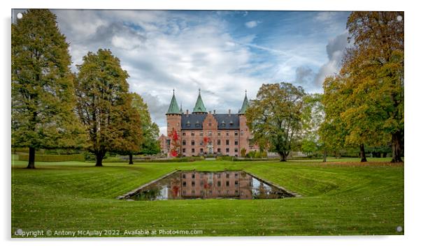 Trolleholm Castle Panorama Acrylic by Antony McAulay