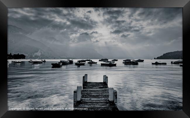 Dramatic Lake Annecy, France Framed Print by Stuart Wyatt
