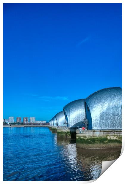 The Thames Barrier Print by Stuart Chard