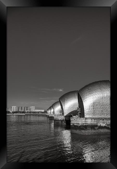 The Thames barrier Framed Print by Travel and Pixels 