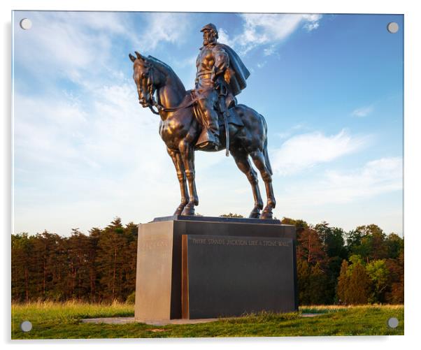 Statue of Stonewall Jackson Acrylic by Steve Heap